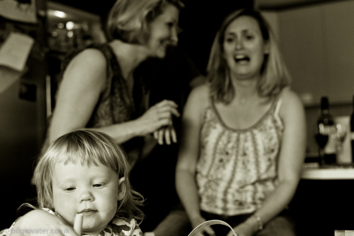 girls in the kitchen